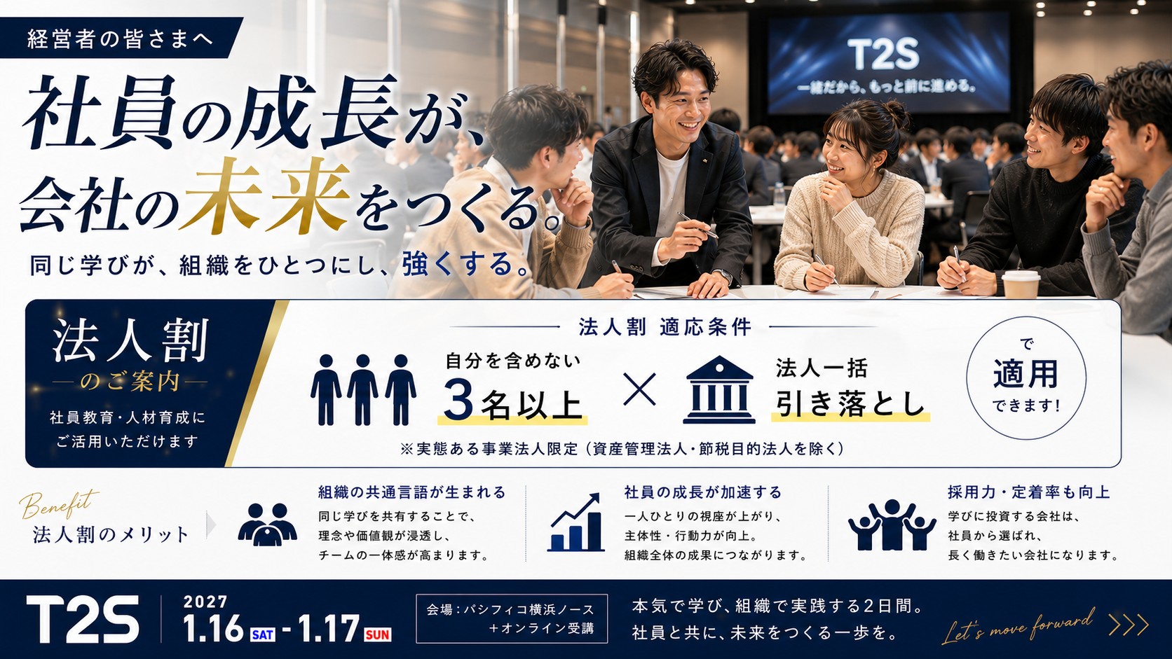 法人割｜3名以上＋法人一括引き落としで適用
